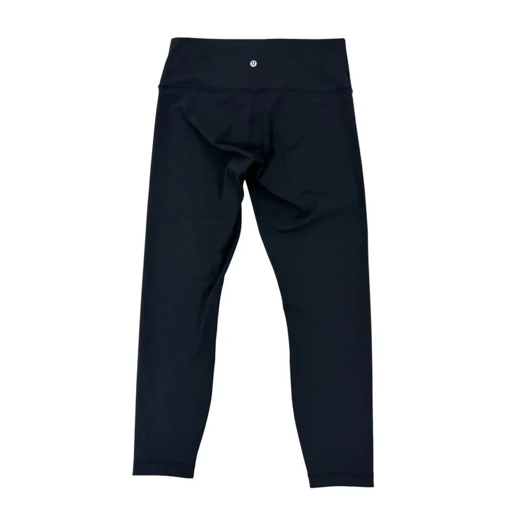 Lululemon Black High Rise Athletic Leggings Size 10 Excellent Condition